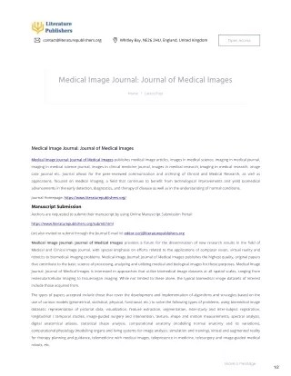 Medical Image Journal: Journal of Medical Images