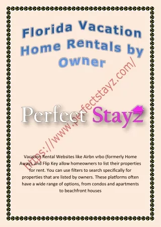 Florida Vacation Home Rentals by Owner