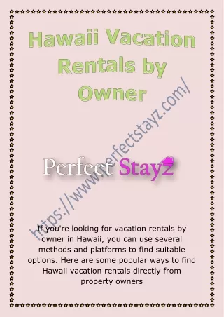 Hawaii Vacation Rentals by Owner