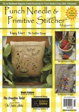 [PDF] DOWNLOAD FREE Punch Needle & Primitive Stitcher Summer 2022 | 20 Proj