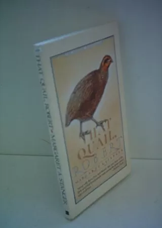 DOWNLOAD [PDF] That Quail, Robert free