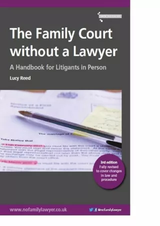 Epub The Family Court without a Lawyer: A Handbook for Litigants in Person