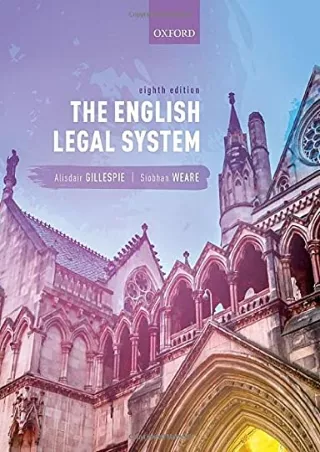 Full Pdf The English Legal System