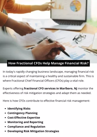 How Fractional CFOs Help Manage Financial Risk?