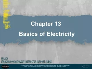 Chapter 13 Basics of Electricity