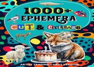 READ [PDF] 1000  Ephemera Cut and Collage Art Book Vol.3: Over 1000  High Qualit