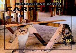 PDF Homebuilding Basics: Carpentry Kindle