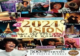 [READ DOWNLOAD] 2024 Vision Board Clip Art Book: Inspiring Collection of 600   I