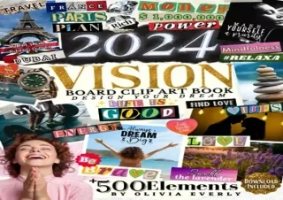 Download Book [PDF] 2024 Vision Board Clip Art Book for Black Women: Create your