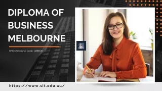 Diploma of Business Melbourne