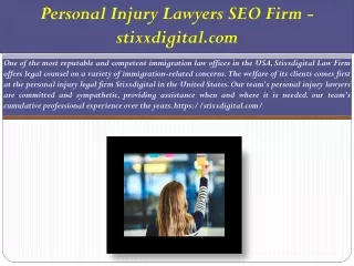 Personal Injury Lawyers SEO Firm - stixxdigital.com