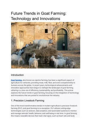 Future Trends in Goat Farming_ Technology and Innovations