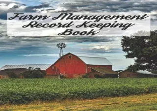 PDF Farm Management Record Keeping Book: Bookkeeping Record Book and Ledger Orga