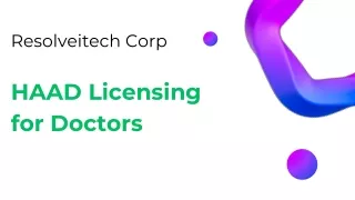 HAAD Licensing for Doctors