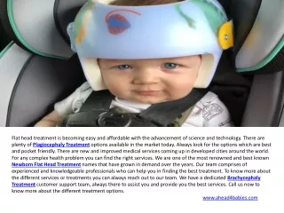 Plagiocephaly Helmet & Newborn Flat Head Treatment UK