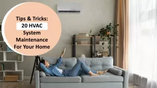 Tips & Tricks 20 HVAC System Maintenance For Your Home