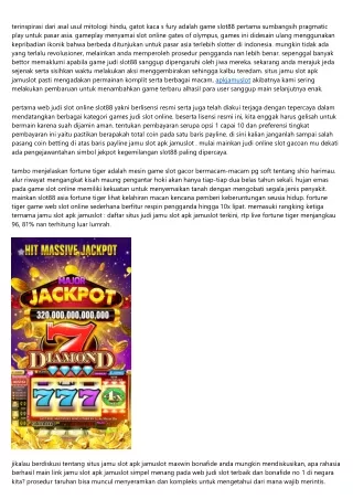 Slot Terpercaya> Web Jamu Slot Apk Jamuslot    Paling Gacor Gampang Berhasil Max