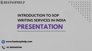 INTRODUCTION TO SOP WRITING SERVICES IN INDIA