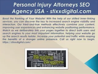 Personal Injury Attorneys SEO Agency USA - stixxdigital.com