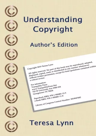 Read ebook [PDF] Understanding Copyright: Author's Edition