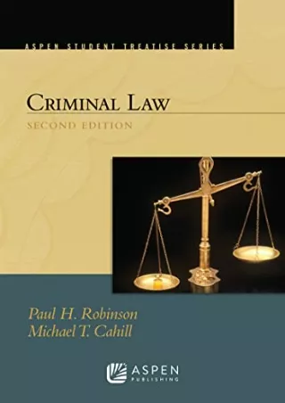 [PDF READ ONLINE] Aspen Treatise for Criminal Law (Aspen Student Treatise)