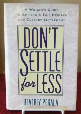 PDF/READ Don't Settle for Less