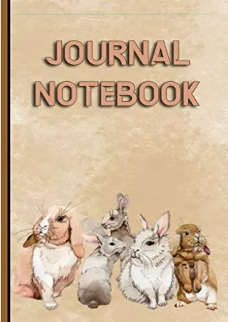 READ [PDF] Small Bunny Rabbit Journal Notebook: College Ruled Writing Note Book,