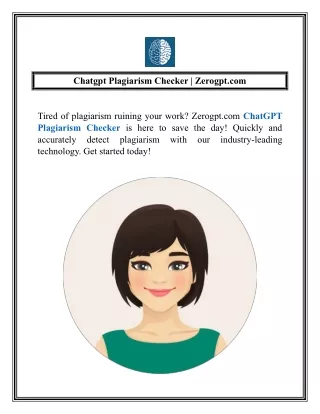 Chatgpt Plagiarism Checker  Zerogpt.com