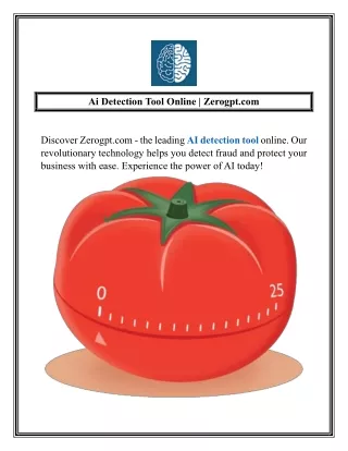 Ai Detection Tool Online  Zerogpt.com