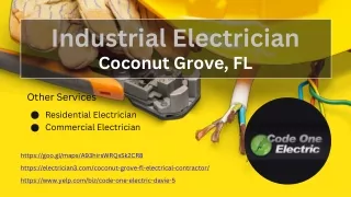 Industrial Electrician Coconut Grove, FL