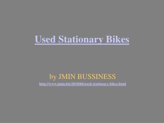 used stationary bikes