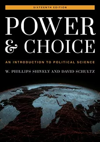 [PDF] DOWNLOAD Power and Choice: An Introduction to Political Science