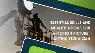 Cinematography Lighting Technician