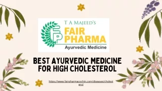 Best Ayurvedic Medicine For High Cholesterol