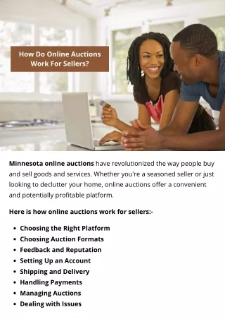 How Do Online Auctions Work For Sellers?