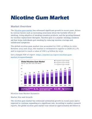 Nicotine Gum Market: Market Differentiation Strategies