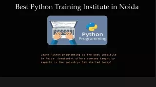 Best python Training institute in noida