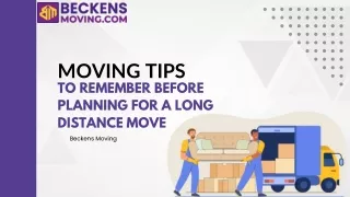 Moving Tips To Remember Before Planning For A Long-Distance Move