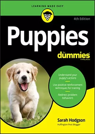 PDF BOOK DOWNLOAD Puppies For Dummies read