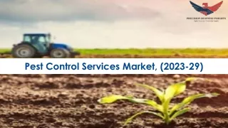 Pest Control Services Market Future Prospects and Forecast To 2029