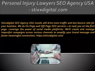 Personal Injury Lawyers SEO Agency USA - stixxdigital.com