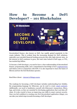 How to Become a DeFi Developer – 101 Blockchains.docx