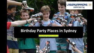 Birthday Parties Places in Sydney