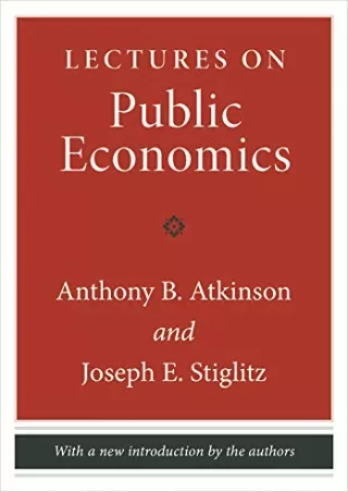 [Ebook] Lectures on Public Economics: Updated Edition