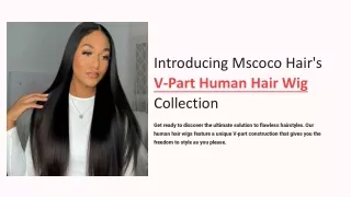 Introducing Mscoco Hair's V-Part Human Hair Wig Collection