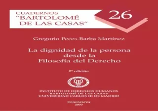 [PDF] La dignidad de la persona desde la Filosofía del Derecho (Spanish Edition)