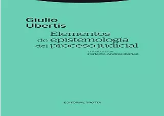 [PDF] Elementos de epistemología del proceso judicial (Estructuras y procesos. D