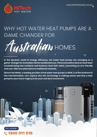 Why Hot Water Heat Pumps Are A Game Changer  for Australian homes