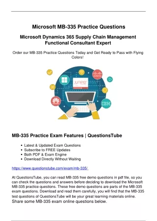 Free Microsoft MB-335 Exam Questions - Start Preparation with Success Guarantee