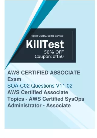 Amazon SOA-C02 Practice Test - Prepare with Great SOA-C02 Materials Online